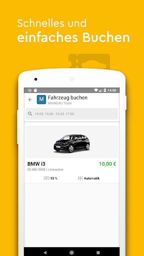 MAINGAU eCarsharing Screen 2