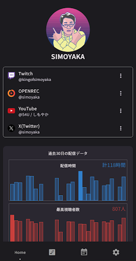 Android application しもホーム screenshort