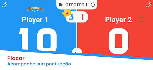 Visualização do aplicativo