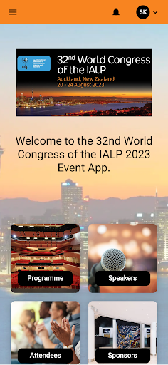 Android application IALP Auckland 2023 screenshort
