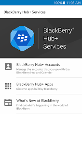 Dienste des BlackBerry Hub+