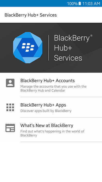 BlackBerry Hub+ Services - 2.2346.1.234602215 - (Android)