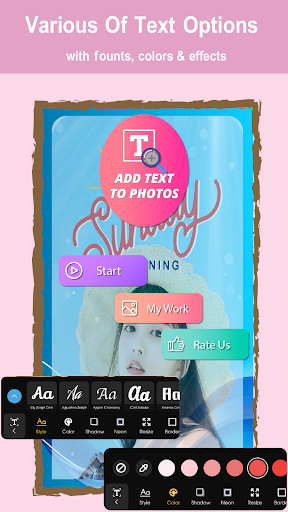 Text on Photo Editor Screen 2