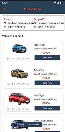 Selfsteerings Partner App Screen 3