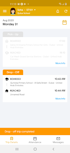 Alhussan Bus Tracking – Parent Screen 3