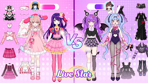 Live Star Doll: Vestir Muñecas screenshot 2
