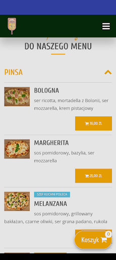 Android application Da Michele Skawina screenshort