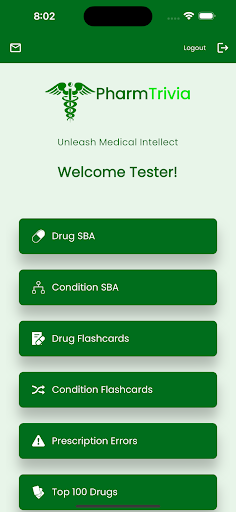 PharmTrivia Screen 2