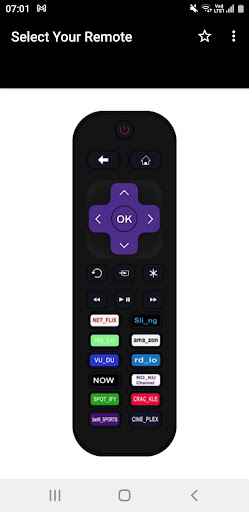 Android application Roku TV Remote screenshort