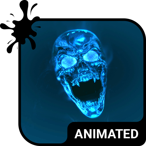 Flame Skull Keyboard Theme Logo