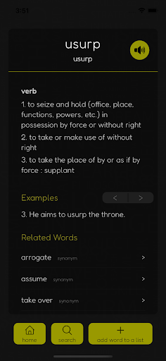 My Vocabulary Screen 2