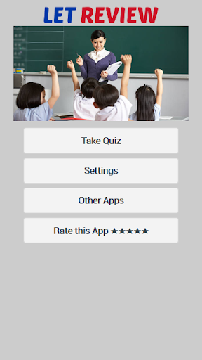 Android application LET Teachers Exam Reviewer screenshort