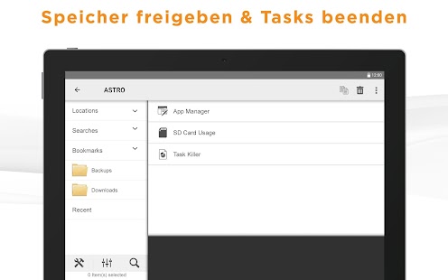 ASTRO Dateimanager Screenshot