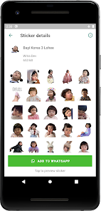 Screenshot 1 Korean Baby Girl WAStickerApps android