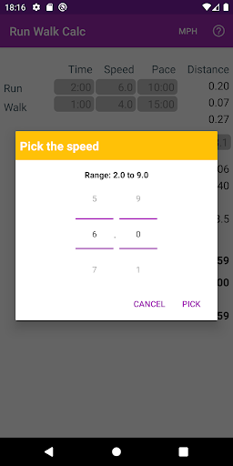 Run Walk Calculator Lite Screenshot 3 - AppWisp.com
