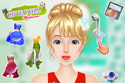 Cute Doll Girls Makeover Games Screen 2