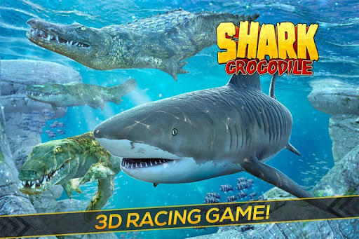 Android application Shark & Crocodile Fight: Run screenshort