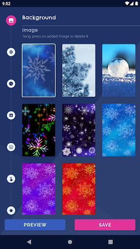 Android application Winter Snow Live Wallpaper screenshort