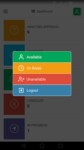 ENAZUR Driver Screen 3