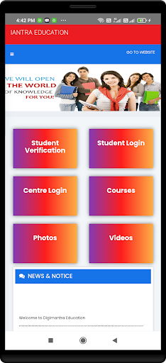 Android application Digimantra Education screenshort