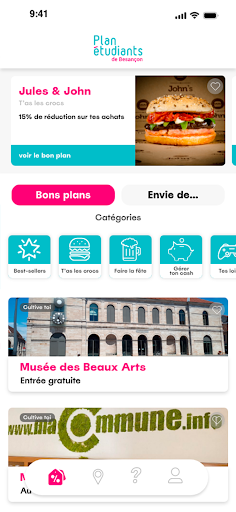 Android application Plan des Étudiants de Besançon screenshort