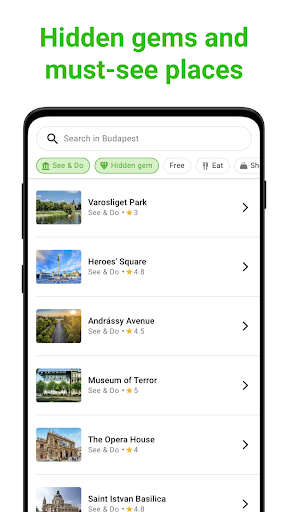 Budapest Tour Guide:SmartGuide Screen 3