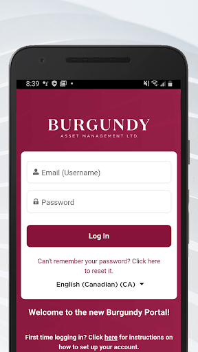 Android application Burgundy screenshort
