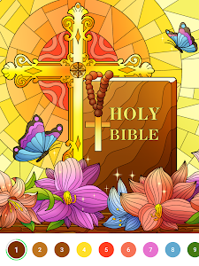 Bible Color - Color by Number poster 16