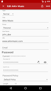 PasswdSafe - Password Safe Screenshot