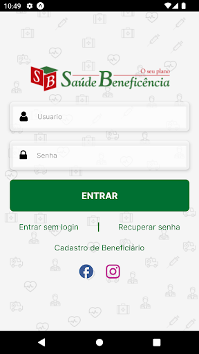 Android application Saúde Beneficência screenshort