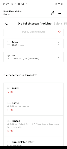 Binos Pizza & Döner Express Screen 3