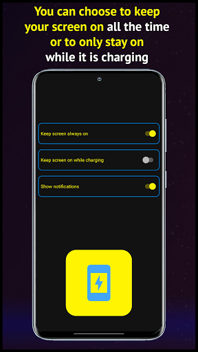 Android application Keep Screen Always ON while ch screenshort