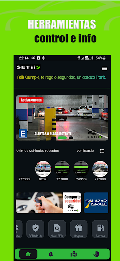 Android application SETiiS screenshort