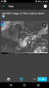 Windkarte Hurrikan-Tracker Screenshot