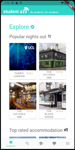 Android application student a2z screenshort