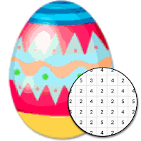 Easter Egg Coloring By Number