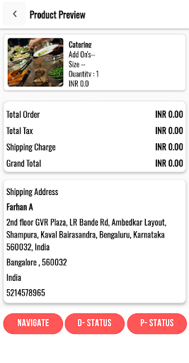Foodhub Rider App Screen 3