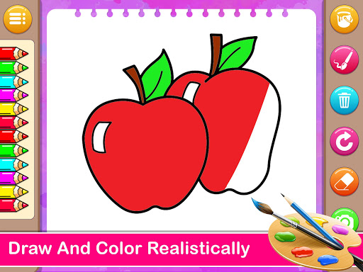 Fruits Coloring & Drawing Book Screen 2