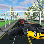 Cover Image of Tải xuống Angry Bull City Attack Game 3D  APK