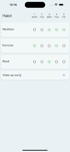 Habit Tracker Screen 3