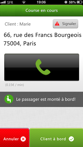 Taxis Connect Driver Screen 2