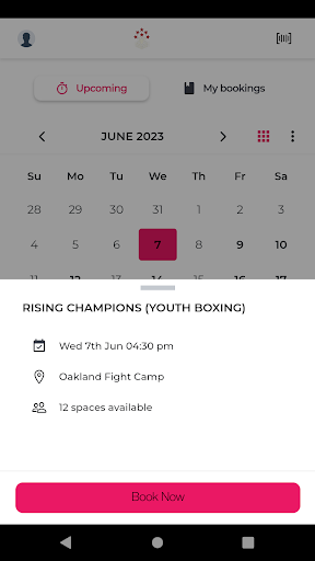 Android application Oakland Fight Camp screenshort