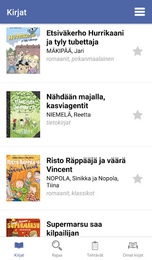 Android application PIKI lukudiplomi - alakoulu screenshort