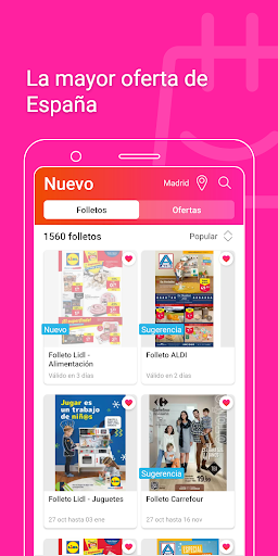 Screenshot of Folletos y ofertas de España