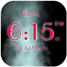 Obrázek ikony Smoke digital clock live wallp