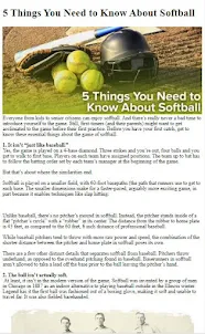 How to Play Softball