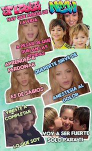 Shakira acróstico stickers