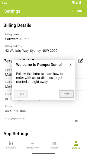 PumperDump Screen 2