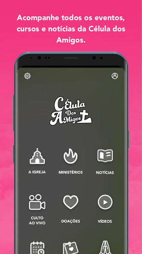 Android application Célula dos Amigos screenshort