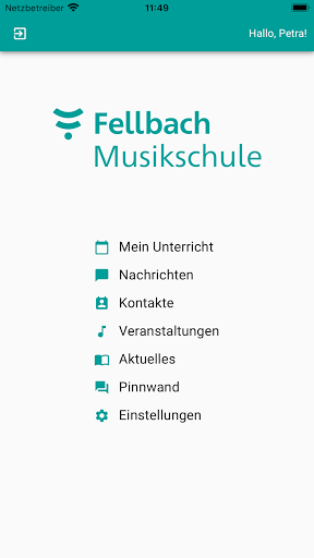 Android application Musikschule Fellbach screenshort